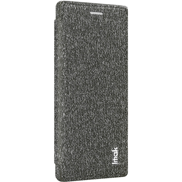 For Galaxy Note10 IMAK Removable Horizontal Flip Denim Canvas + PC + Magnetic Stripe Case with Card Slot