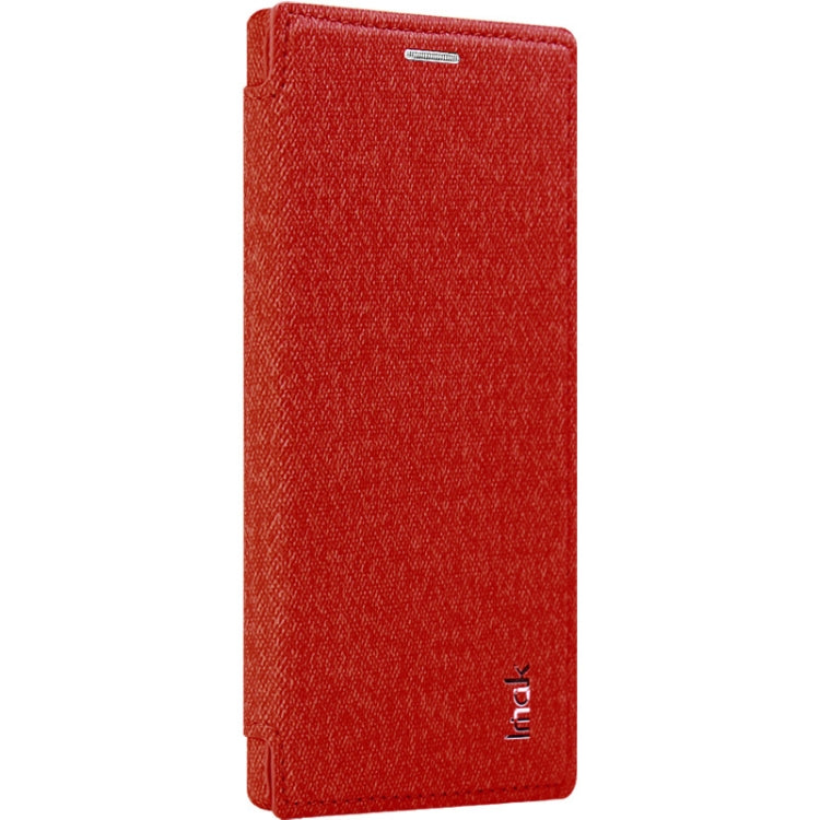 For Galaxy Note10 IMAK Removable Horizontal Flip Denim Canvas + PC + Magnetic Stripe Case with Card Slot