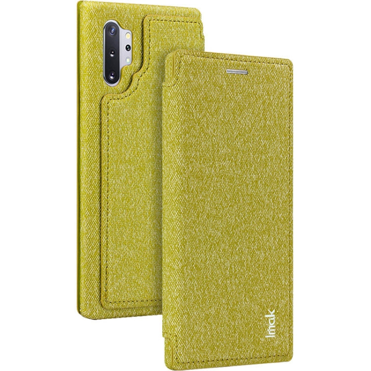For Galaxy Note10+ IMAK Removable Horizontal Flip Denim Canvas + PC + Magnetic Stripe Case with Card Slot