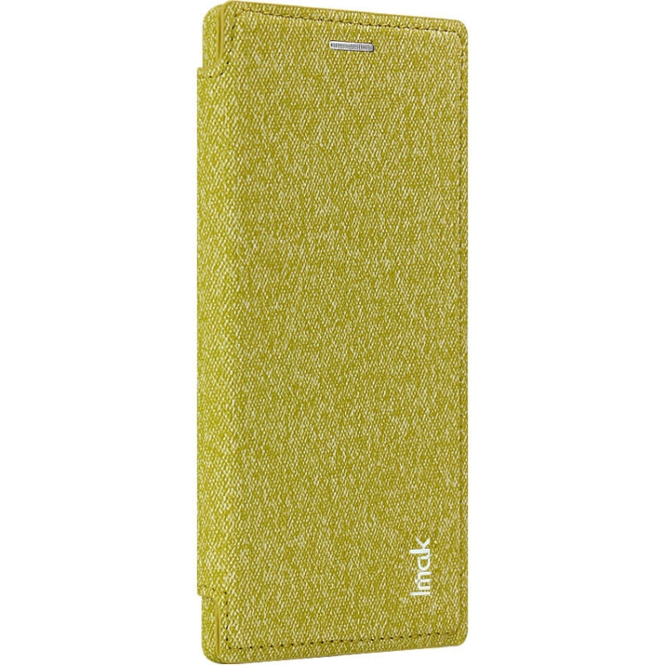 For Galaxy Note10+ IMAK Removable Horizontal Flip Denim Canvas + PC + Magnetic Stripe Case with Card Slot