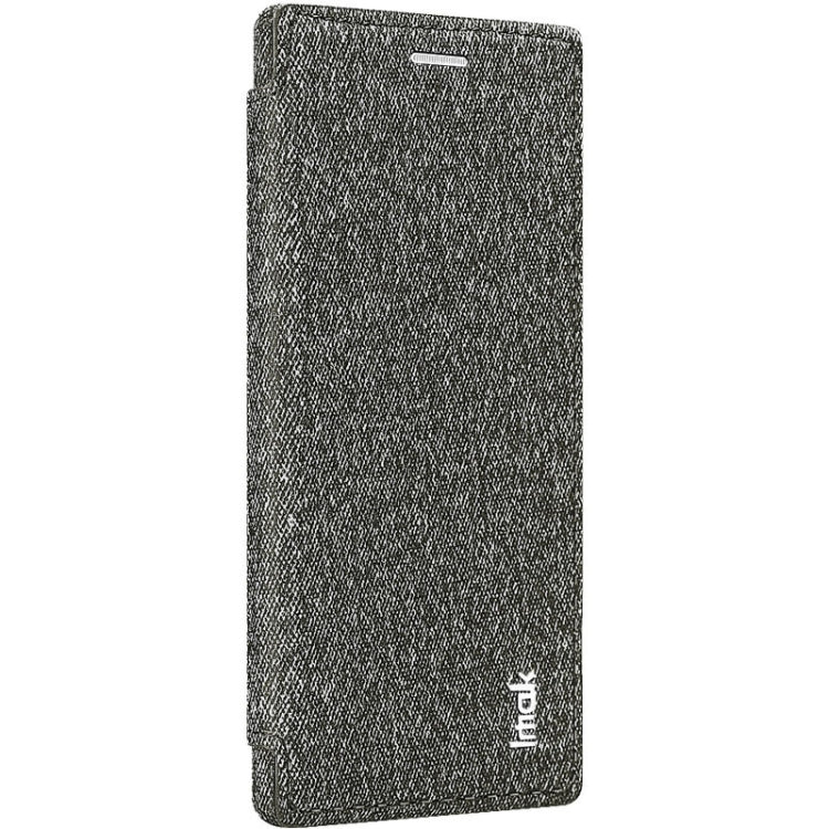 For Galaxy Note10+ IMAK Removable Horizontal Flip Denim Canvas + PC + Magnetic Stripe Case with Card Slot
