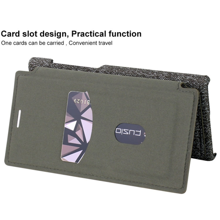 For Galaxy Note10+ IMAK Removable Horizontal Flip Denim Canvas + PC + Magnetic Stripe Case with Card Slot