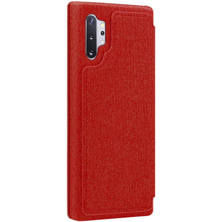 For Galaxy Note10+ IMAK Removable Horizontal Flip Denim Canvas + PC + Magnetic Stripe Case with Card Slot