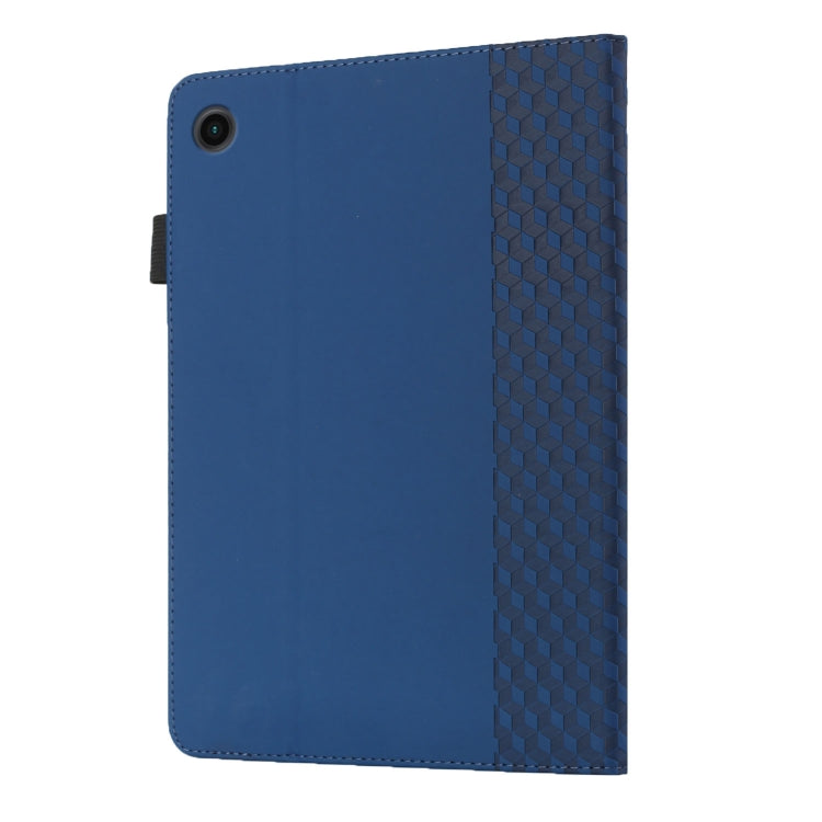 For Samsung Galaxy Tab A8 10.5 2021 X200/X205 Rhombus Skin Feel Horizontal Flip Tablet Leather Case with Card Slots & Holder