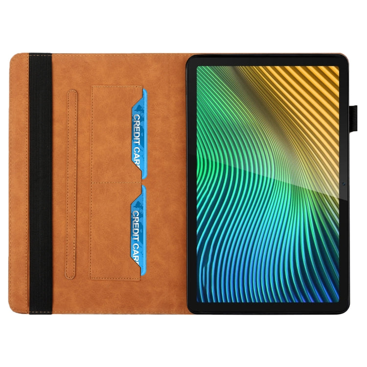 For OPPO Realme Pad Rhombus Skin Feel Horizontal Flip Tablet Leather Case with Card Slots & Holder