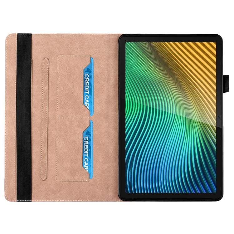 For OPPO Realme Pad Rhombus Skin Feel Horizontal Flip Tablet Leather Case with Card Slots & Holder
