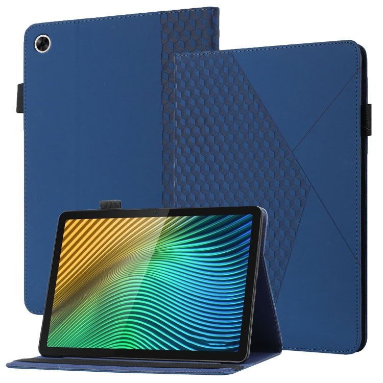 For OPPO Realme Pad Rhombus Skin Feel Horizontal Flip Tablet Leather Case with Card Slots & Holder