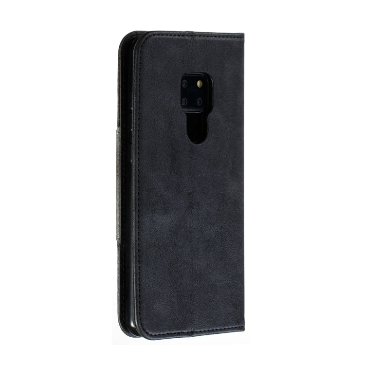 For Huawei Mate 20 Splicing Color Magnetic Hem Horizontal Flip Leather Case with Holder & Card Slots