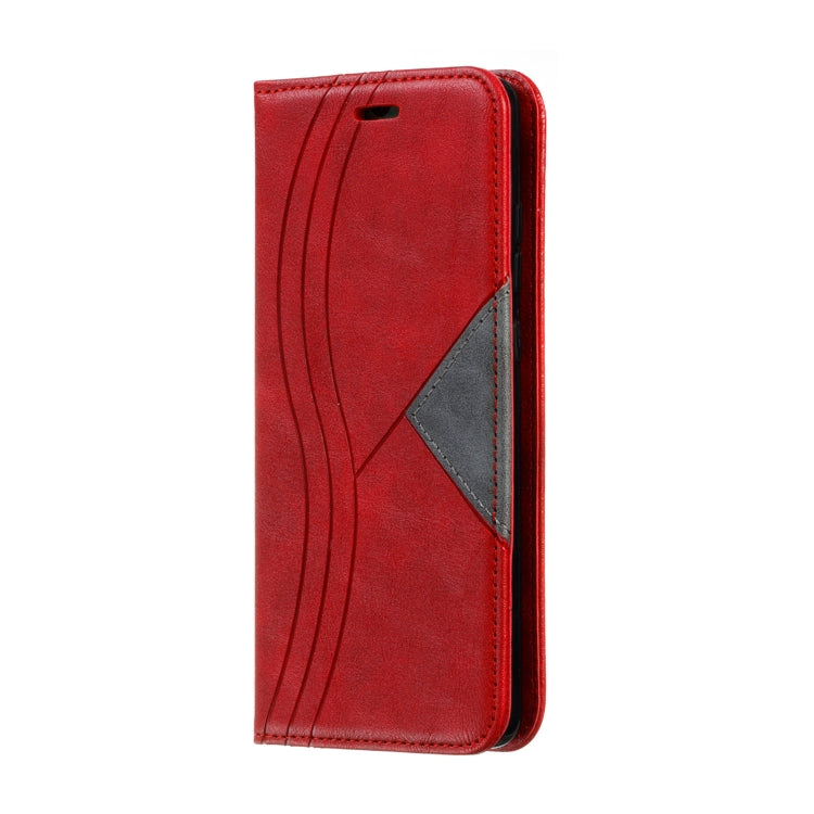 For Huawei Mate 20 Splicing Color Magnetic Hem Horizontal Flip Leather Case with Holder & Card Slots