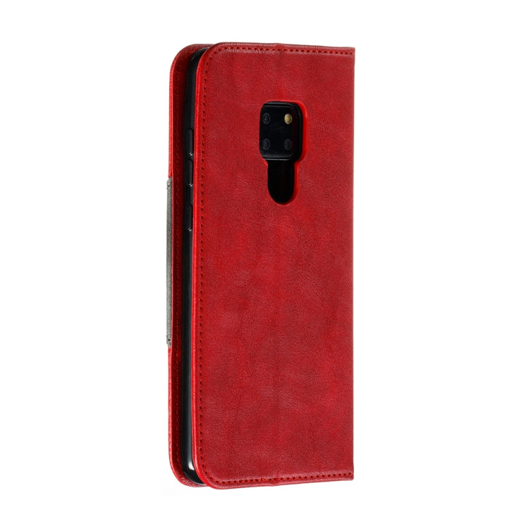 For Huawei Mate 20 Splicing Color Magnetic Hem Horizontal Flip Leather Case with Holder & Card Slots