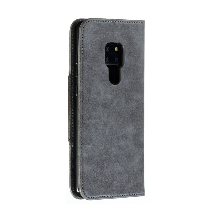 For Huawei Mate 20 Splicing Color Magnetic Hem Horizontal Flip Leather Case with Holder & Card Slots