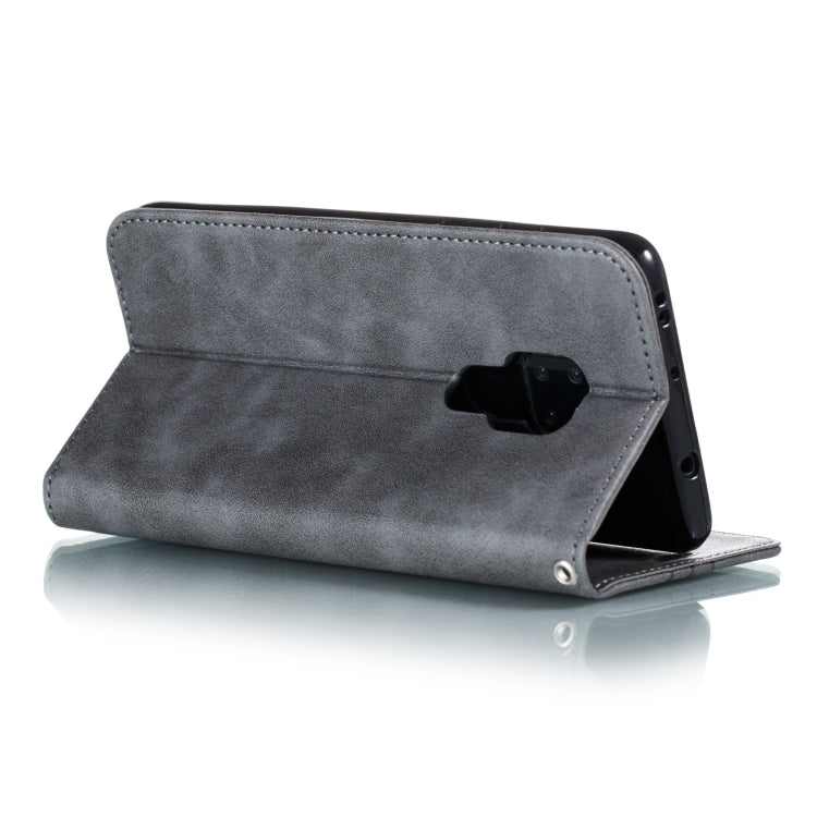 For Huawei Mate 20 Splicing Color Magnetic Hem Horizontal Flip Leather Case with Holder & Card Slots