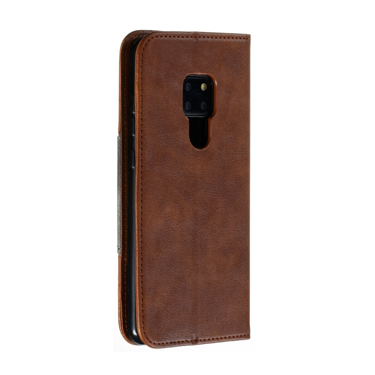 For Huawei Mate 20 Splicing Color Magnetic Hem Horizontal Flip Leather Case with Holder & Card Slots