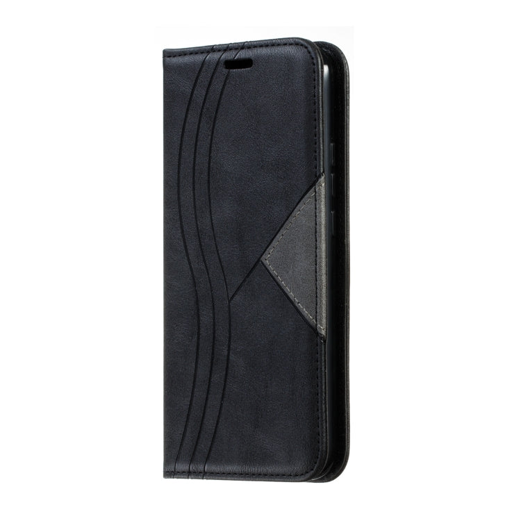 For Huawei Mate 20 Lite / Maimang 7 Splicing Color Magnetic Hem Horizontal Flip Leather Case with Holder & Card Slots