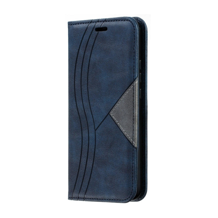 For Huawei Mate 20 Lite / Maimang 7 Splicing Color Magnetic Hem Horizontal Flip Leather Case with Holder & Card Slots