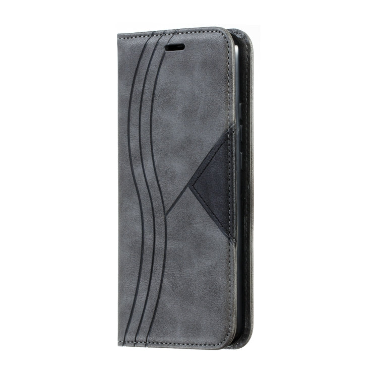 For Huawei Mate 20 Lite / Maimang 7 Splicing Color Magnetic Hem Horizontal Flip Leather Case with Holder & Card Slots