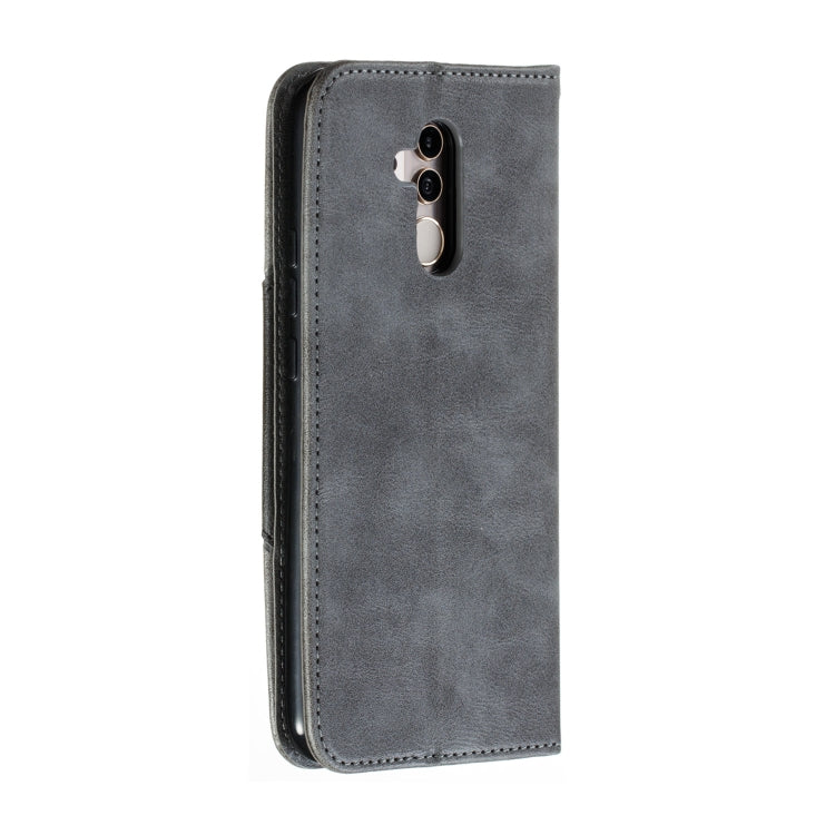 For Huawei Mate 20 Lite / Maimang 7 Splicing Color Magnetic Hem Horizontal Flip Leather Case with Holder & Card Slots
