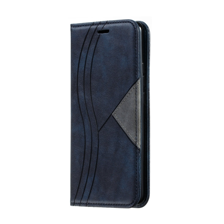 For Huawei Mate 20 Pro Splicing Color Magnetic Hem Horizontal Flip Leather Case with Holder & Card Slots