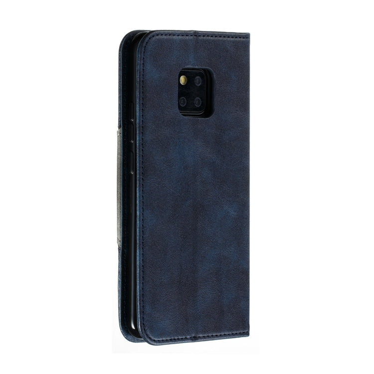 For Huawei Mate 20 Pro Splicing Color Magnetic Hem Horizontal Flip Leather Case with Holder & Card Slots