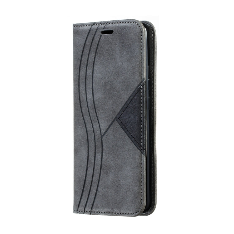 For Huawei Mate 20 Pro Splicing Color Magnetic Hem Horizontal Flip Leather Case with Holder & Card Slots