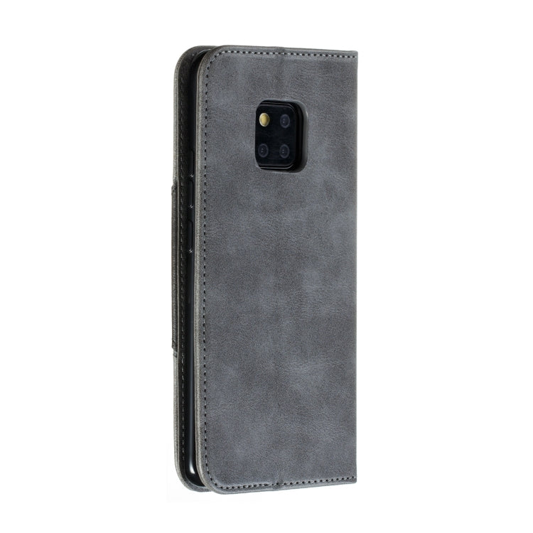 For Huawei Mate 20 Pro Splicing Color Magnetic Hem Horizontal Flip Leather Case with Holder & Card Slots