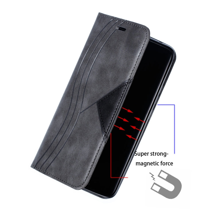 For Huawei Mate 20 Pro Splicing Color Magnetic Hem Horizontal Flip Leather Case with Holder & Card Slots