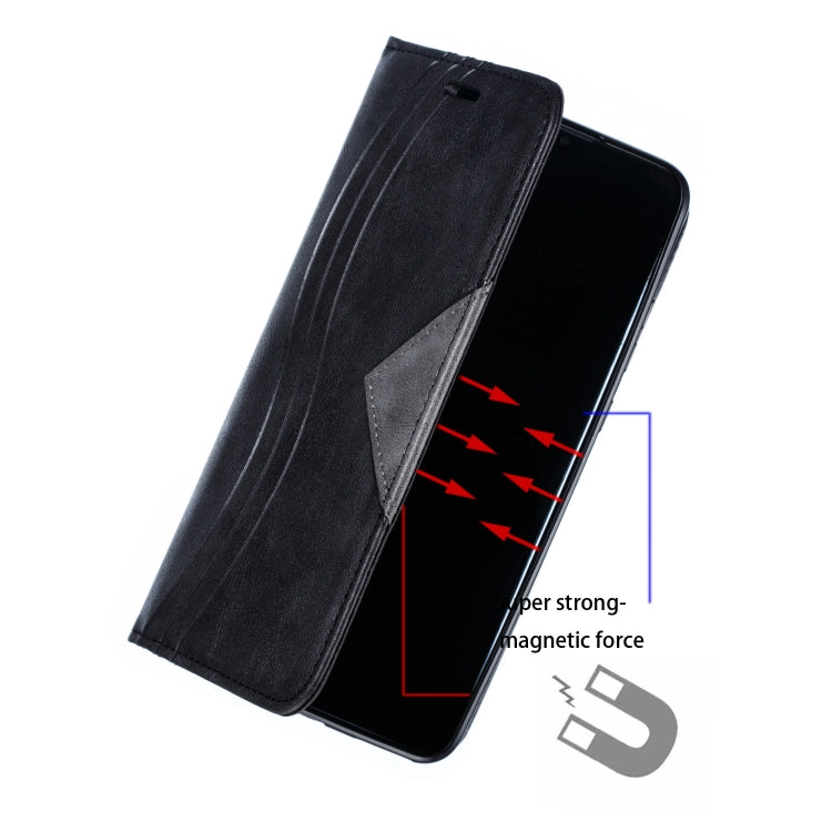 For Huawei Mate 30 Splicing Color Magnetic Hem Horizontal Flip Leather Case with Holder & Card Slots