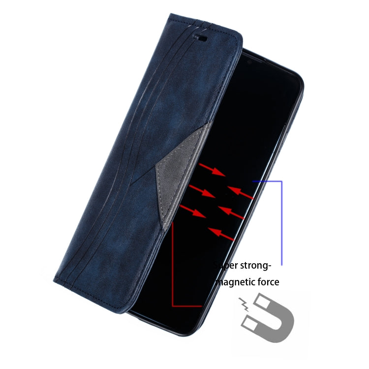For Huawei Mate 30 Splicing Color Magnetic Hem Horizontal Flip Leather Case with Holder & Card Slots