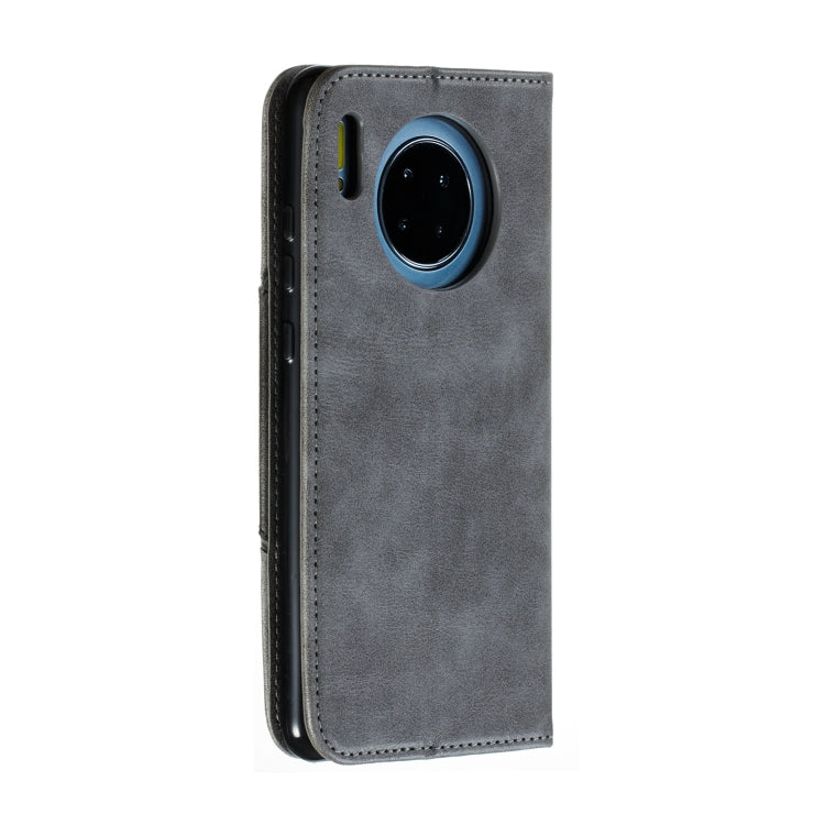 For Huawei Mate 30 Splicing Color Magnetic Hem Horizontal Flip Leather Case with Holder & Card Slots