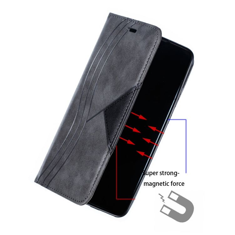 For Huawei Mate 30 Splicing Color Magnetic Hem Horizontal Flip Leather Case with Holder & Card Slots
