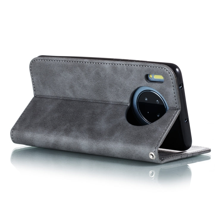 For Huawei Mate 30 Splicing Color Magnetic Hem Horizontal Flip Leather Case with Holder & Card Slots