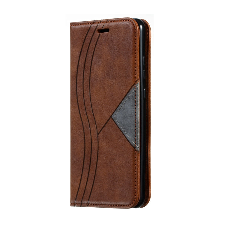 For Huawei Mate 30 Splicing Color Magnetic Hem Horizontal Flip Leather Case with Holder & Card Slots