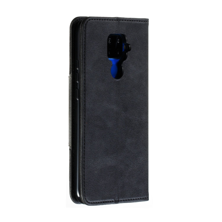 For Huawei Mate 30 Lite / Nova 5i Pro Splicing Color Magnetic Hem Horizontal Flip Leather Case with Holder & Card Slots