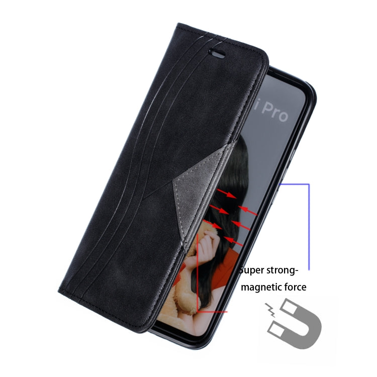 For Huawei Mate 30 Lite / Nova 5i Pro Splicing Color Magnetic Hem Horizontal Flip Leather Case with Holder & Card Slots