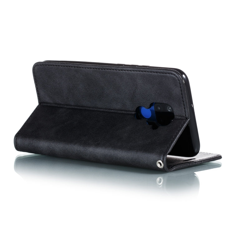 For Huawei Mate 30 Lite / Nova 5i Pro Splicing Color Magnetic Hem Horizontal Flip Leather Case with Holder & Card Slots