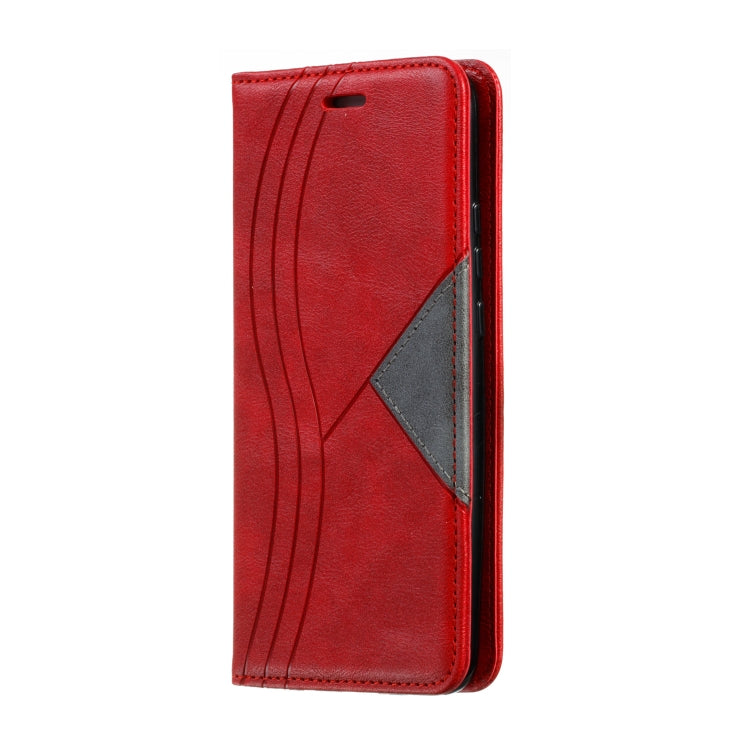 For Huawei Mate 30 Lite / Nova 5i Pro Splicing Color Magnetic Hem Horizontal Flip Leather Case with Holder & Card Slots