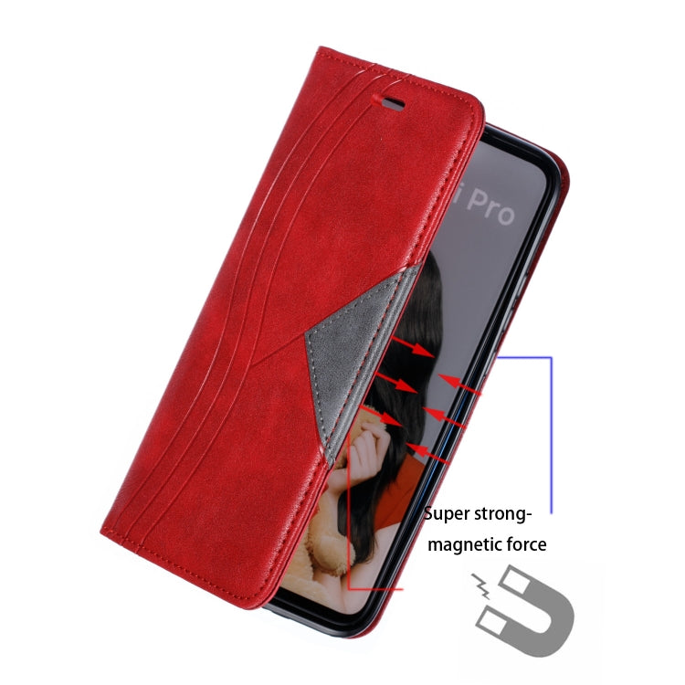 For Huawei Mate 30 Lite / Nova 5i Pro Splicing Color Magnetic Hem Horizontal Flip Leather Case with Holder & Card Slots