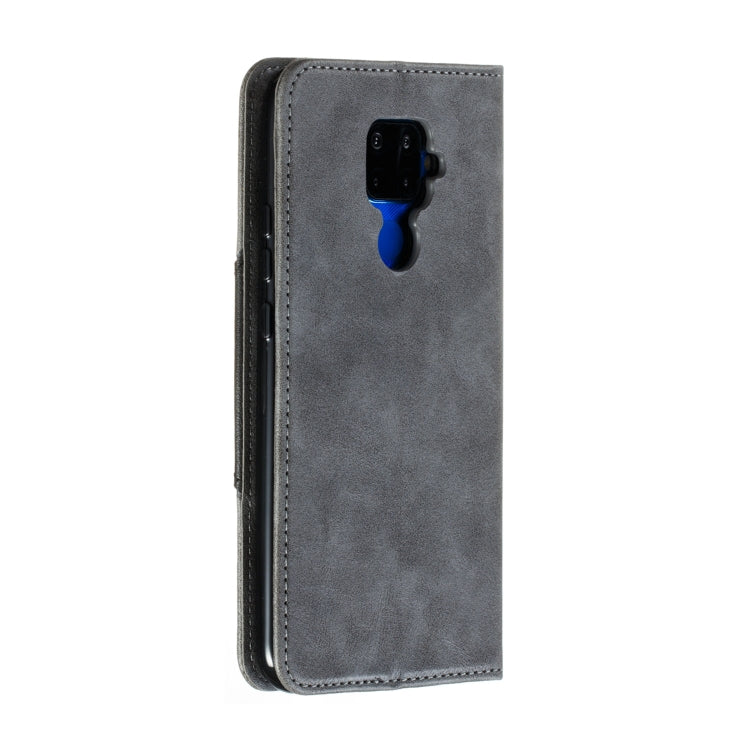 For Huawei Mate 30 Lite / Nova 5i Pro Splicing Color Magnetic Hem Horizontal Flip Leather Case with Holder & Card Slots
