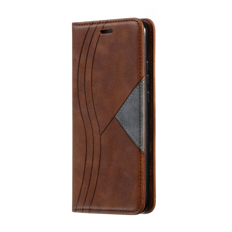 For Huawei Mate 30 Lite / Nova 5i Pro Splicing Color Magnetic Hem Horizontal Flip Leather Case with Holder & Card Slots