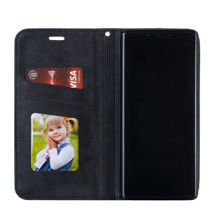 For Huawei Mate 30 Pro Splicing Color Magnetic Hem Horizontal Flip Leather Case with Holder & Card Slots