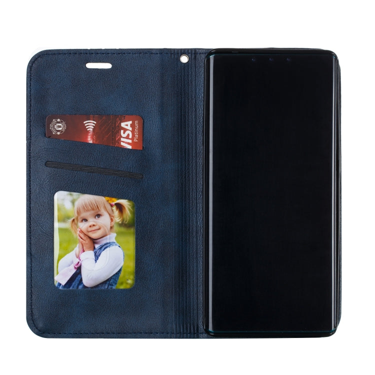 For Huawei Mate 30 Pro Splicing Color Magnetic Hem Horizontal Flip Leather Case with Holder & Card Slots
