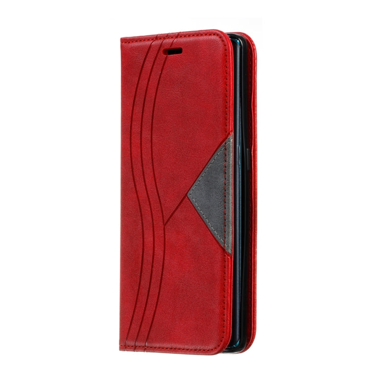 For Huawei Mate 30 Pro Splicing Color Magnetic Hem Horizontal Flip Leather Case with Holder & Card Slots
