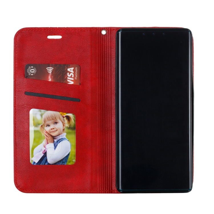 For Huawei Mate 30 Pro Splicing Color Magnetic Hem Horizontal Flip Leather Case with Holder & Card Slots