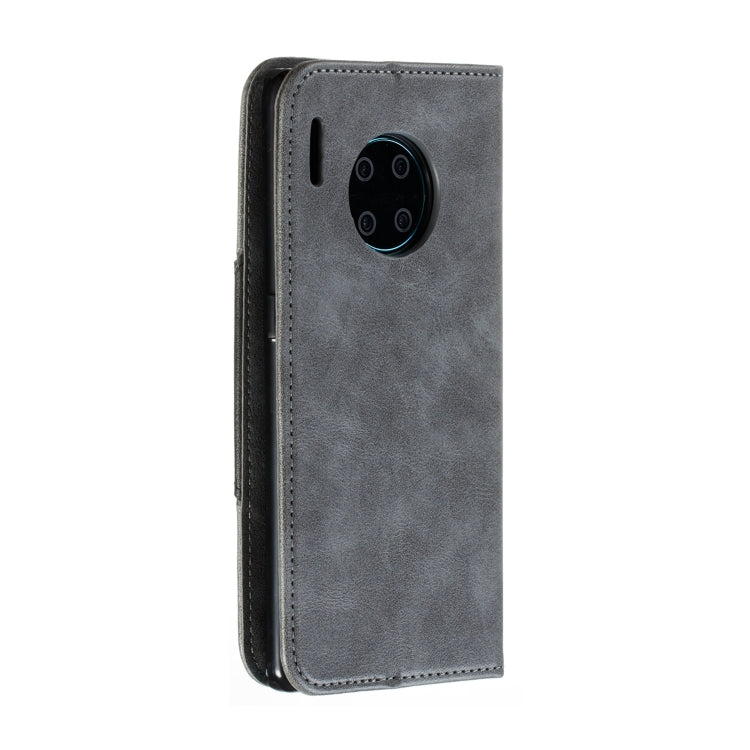 For Huawei Mate 30 Pro Splicing Color Magnetic Hem Horizontal Flip Leather Case with Holder & Card Slots