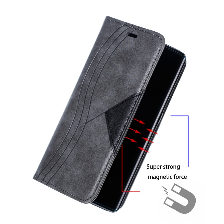 For Huawei Mate 30 Pro Splicing Color Magnetic Hem Horizontal Flip Leather Case with Holder & Card Slots