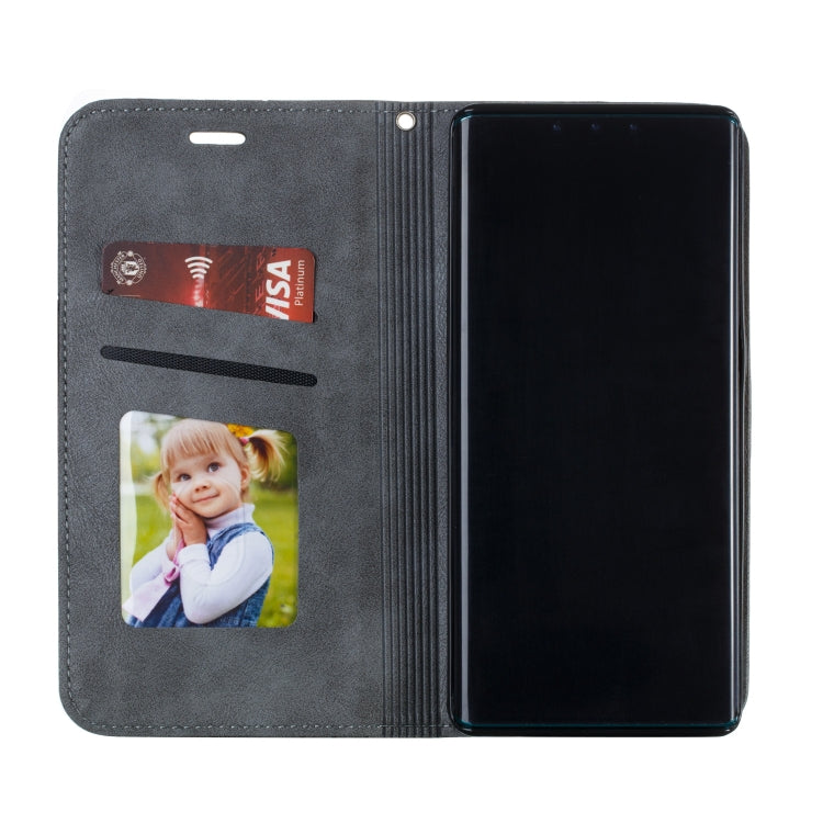 For Huawei Mate 30 Pro Splicing Color Magnetic Hem Horizontal Flip Leather Case with Holder & Card Slots