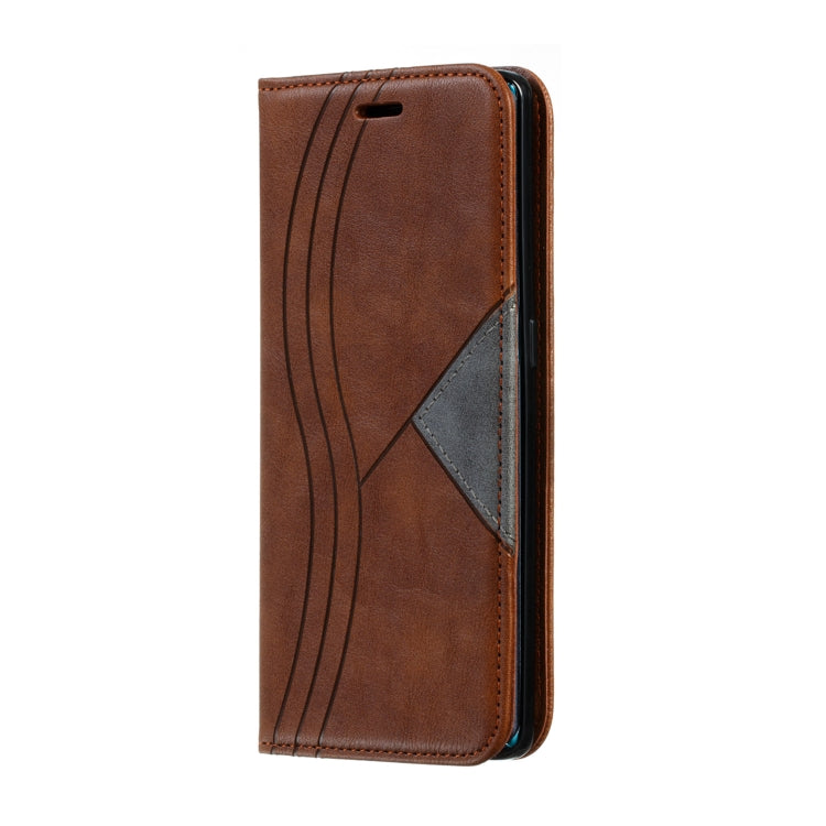 For Huawei Mate 30 Pro Splicing Color Magnetic Hem Horizontal Flip Leather Case with Holder & Card Slots