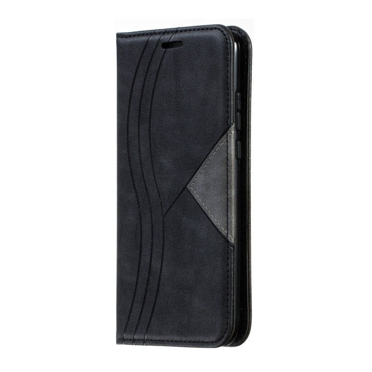 For Huawei P20 Lite 2019 / Nova 5i Splicing Color Magnetic Hem Horizontal Flip Leather Case with Holder & Card Slots