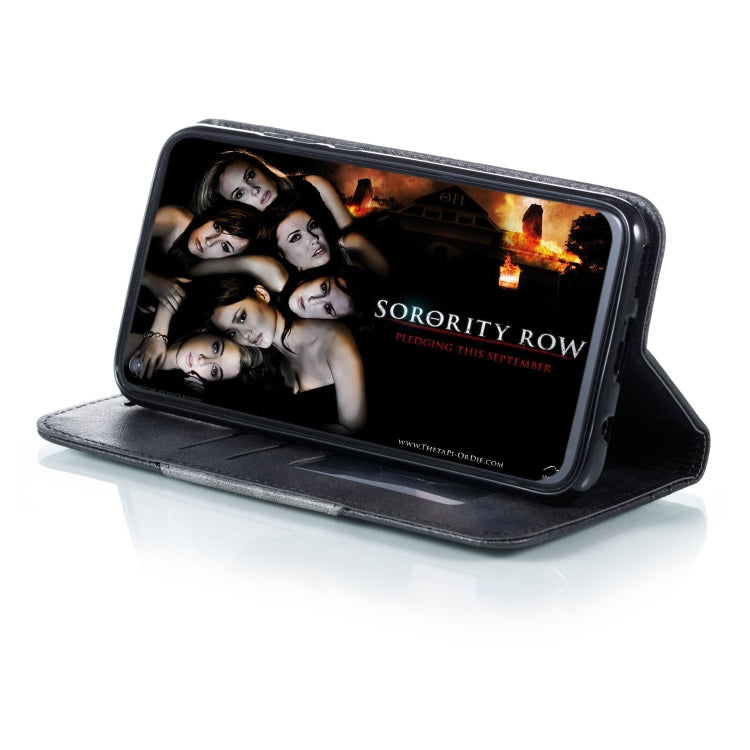 For Huawei P20 Lite 2019 / Nova 5i Splicing Color Magnetic Hem Horizontal Flip Leather Case with Holder & Card Slots