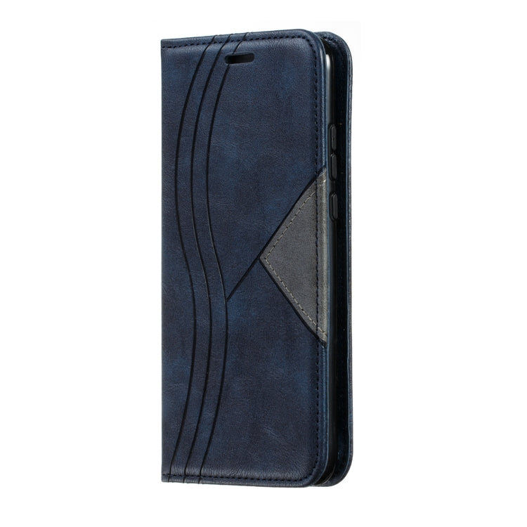 For Huawei P20 Lite 2019 / Nova 5i Splicing Color Magnetic Hem Horizontal Flip Leather Case with Holder & Card Slots